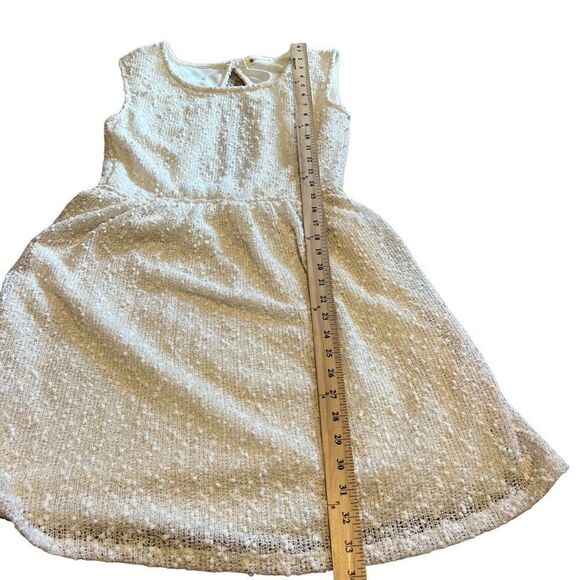 Impeccable Pig Sleeveless Cream and Gold Dress w/Back Cut Out. Sz L. Great Cond - Picture 12 of 13